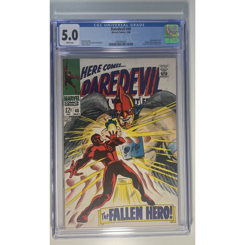Daredevil #40 CGC 5.0 1968 Marvel 1st App Exterminator & Unholy Three